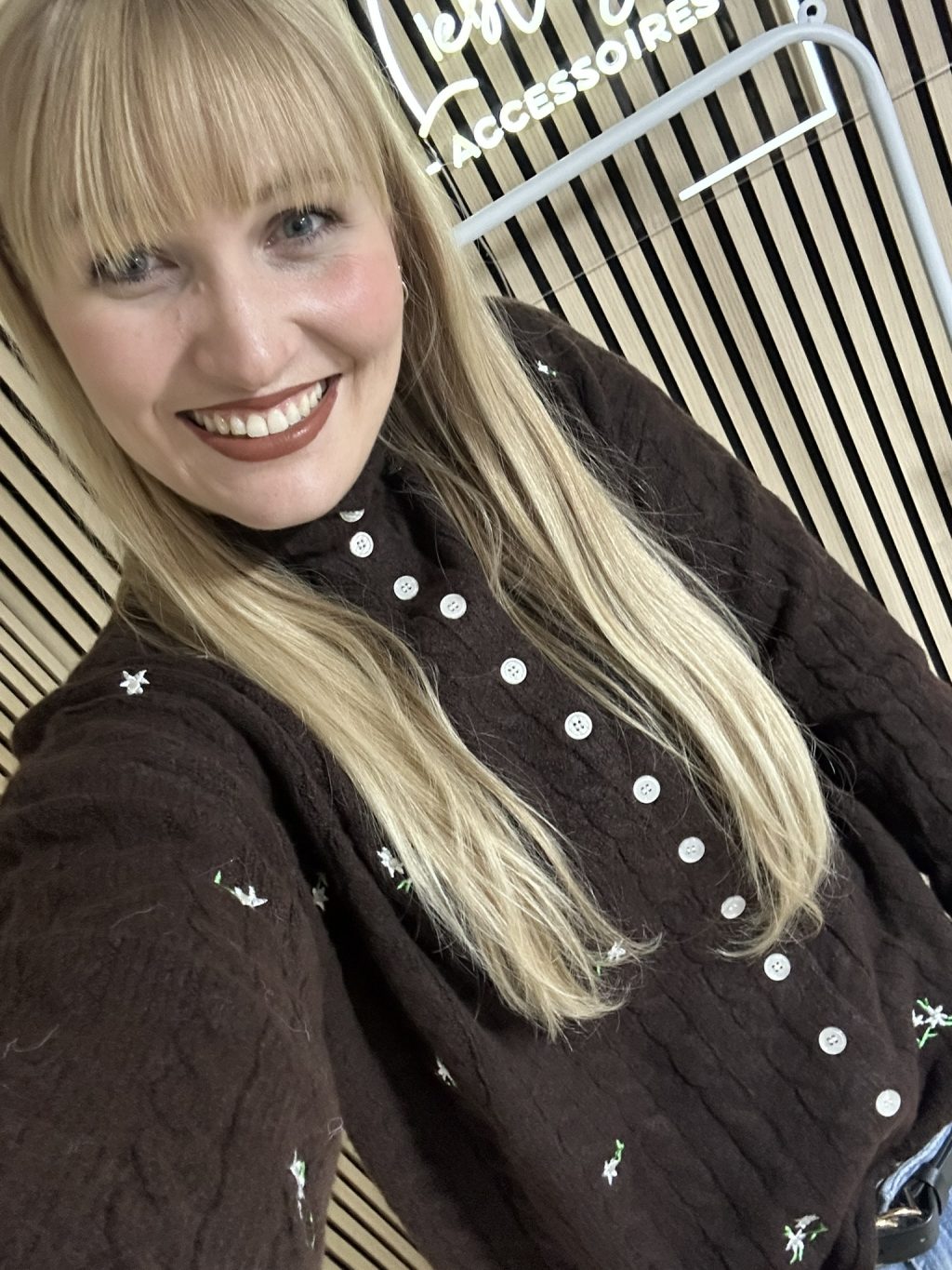 Cardigan Blümchen